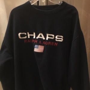 Large Chaps Ralph Lauren american Flag sweatshirt